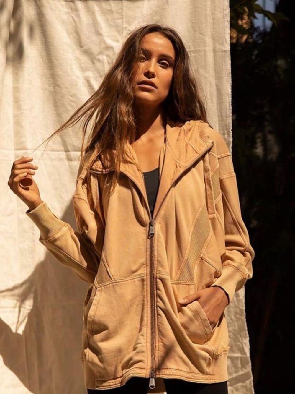 Free People Zip-Up Sweatshirt